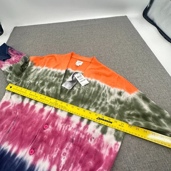 NEW!‎ Jerome Lamaar And Now This Cardigan Sweater Small $69.50 Tie-Dye Cotton - Picture 9 of 12